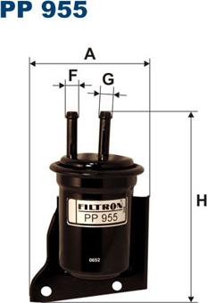 Filtron PP955 - Degvielas filtrs ps1.lv