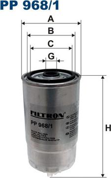 Filtron PP968/1 - Degvielas filtrs ps1.lv