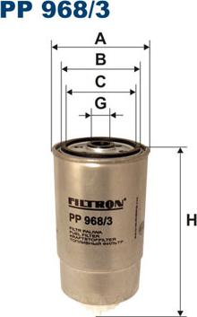 Filtron PP968/3 - Degvielas filtrs ps1.lv