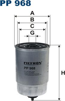 Filtron PP968 - Degvielas filtrs ps1.lv