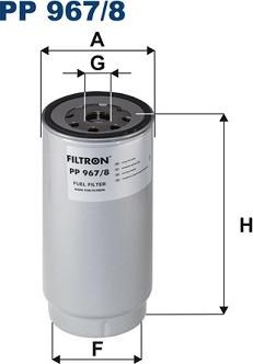 Filtron PP 967/8 - Degvielas filtrs ps1.lv