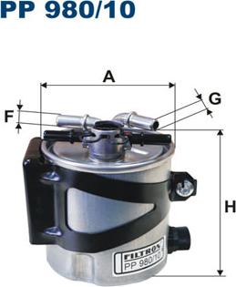 Filtron PP980/10 - Degvielas filtrs ps1.lv