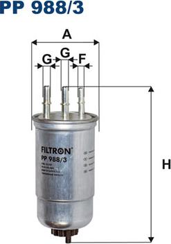 Filtron PP988/3 - Degvielas filtrs ps1.lv