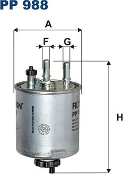 Filtron PP988 - Degvielas filtrs ps1.lv