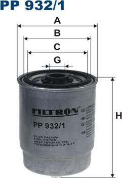 Filtron PP932/1 - Degvielas filtrs ps1.lv