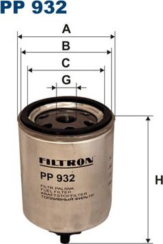 Filtron PP932 - Degvielas filtrs ps1.lv