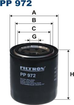 Filtron PP972 - Degvielas filtrs ps1.lv