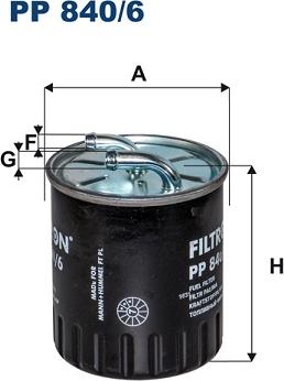 Filtron PP840/6 - Degvielas filtrs ps1.lv