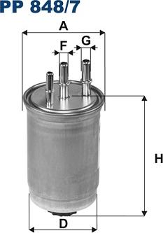 Filtron PP 848/7 - Degvielas filtrs ps1.lv