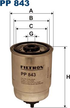 Filtron PP843 - Degvielas filtrs ps1.lv