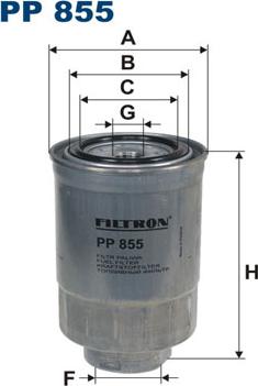 Filtron PP855 - Degvielas filtrs ps1.lv