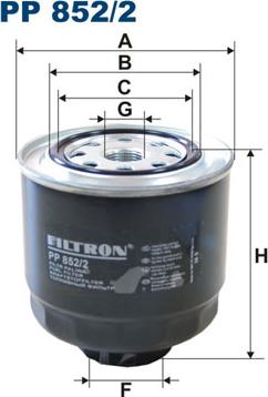 Filtron PP852/2 - Degvielas filtrs ps1.lv