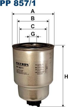 Filtron PP857/1 - Degvielas filtrs ps1.lv