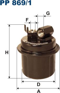 Filtron PP869/1 - Degvielas filtrs ps1.lv