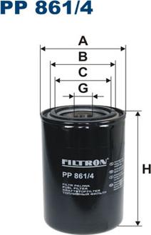 Filtron PP861/4 - Degvielas filtrs ps1.lv