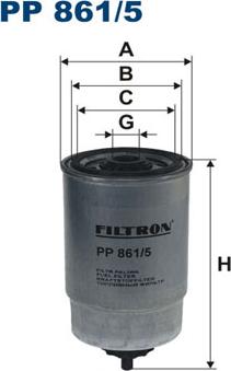 Filtron PP861/5 - Degvielas filtrs ps1.lv