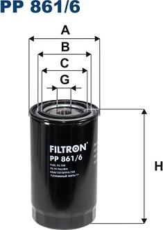 Filtron PP861/6 - Degvielas filtrs ps1.lv