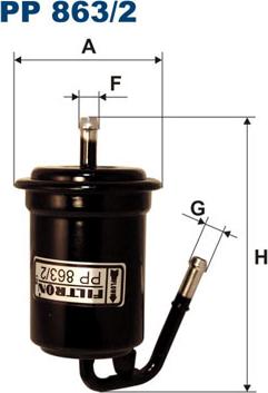 Filtron PP863/2 - Degvielas filtrs ps1.lv