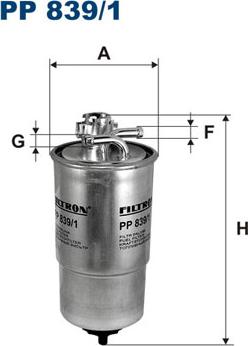 Filtron PP839/1 - Degvielas filtrs ps1.lv