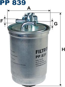 Filtron PP839 - Degvielas filtrs ps1.lv