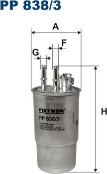 Filtron PP838/3 - Degvielas filtrs ps1.lv