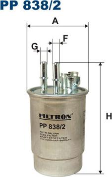 Filtron PP838/2 - Degvielas filtrs ps1.lv