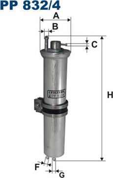 Filtron PP832/4 - Degvielas filtrs ps1.lv