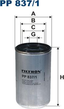 Filtron PP837/1 - Degvielas filtrs ps1.lv