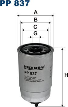 Filtron PP837 - Degvielas filtrs ps1.lv