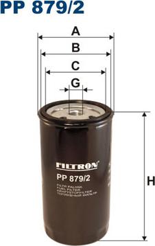 Filtron PP879/2 - Degvielas filtrs ps1.lv