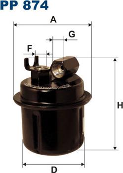 Filtron PP874 - Degvielas filtrs ps1.lv