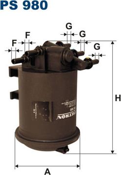 Filtron PS980 - Degvielas filtrs ps1.lv