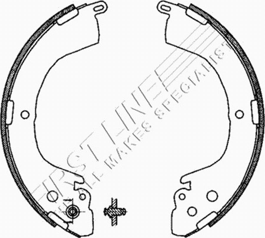 First Line FBS606 - Bremžu loku komplekts ps1.lv