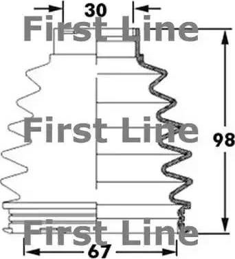 First Line FCB6003 - Putekļusargs, Piedziņas vārpsta ps1.lv