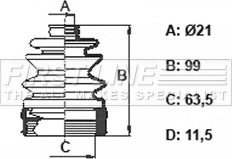 First Line FCB6394 - Putekļusargs, Piedziņas vārpsta ps1.lv