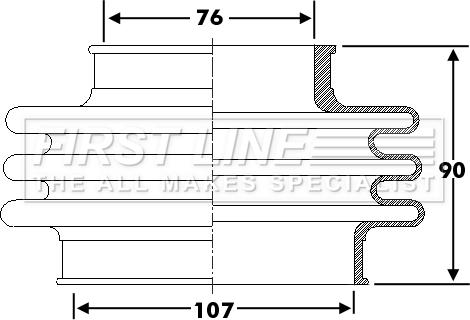 First Line FCB6276 - Putekļusargs, Piedziņas vārpsta ps1.lv