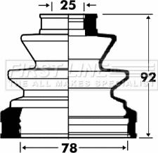 First Line FCB2868 - Putekļusargs, Piedziņas vārpsta ps1.lv