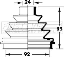 First Line FCB2373 - Putekļusargs, Piedziņas vārpsta ps1.lv