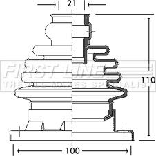 First Line FCB2754 - Putekļusargs, Piedziņas vārpsta ps1.lv