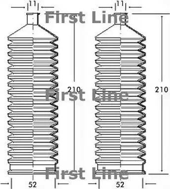 First Line FSG3095 - Putekļusargu komplekts, Stūres iekārta ps1.lv