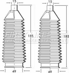 First Line FSG3145 - Putekļusargu komplekts, Stūres iekārta ps1.lv
