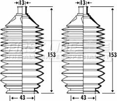 First Line FSG3332 - Putekļusargu komplekts, Stūres iekārta ps1.lv