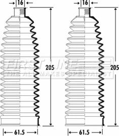 First Line FSG3264 - Putekļusargu komplekts, Stūres iekārta ps1.lv