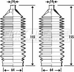 First Line FSG3284 - Putekļusargu komplekts, Stūres iekārta ps1.lv