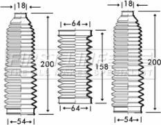 First Line FSG3221 - Putekļusargu komplekts, Stūres iekārta ps1.lv