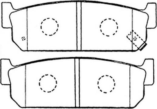 DJ Parts BP1411 - Bremžu uzliku kompl., Disku bremzes ps1.lv