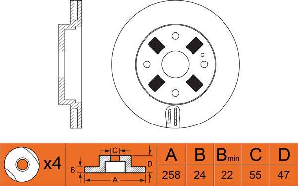 FIT FR0497V - Bremžu diski ps1.lv