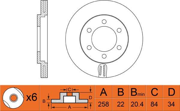 FIT FR0440V - Bremžu diski ps1.lv