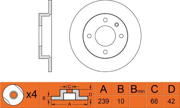 FIT FR0410 - Bremžu diski ps1.lv