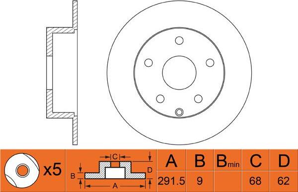 FIT FR0413 - Bremžu diski ps1.lv